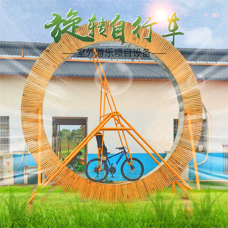旋转双人自行车 中型360度网红自行车 空中360度自行车