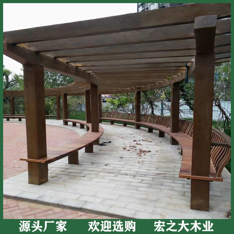 河南防腐木花架 古建防腐木花架 厂家直销 值得信赖