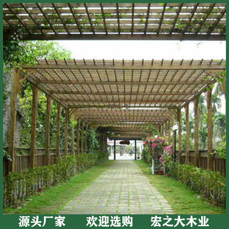 制作防腐木花架 古建防腐木花架 防腐性强 货源充足