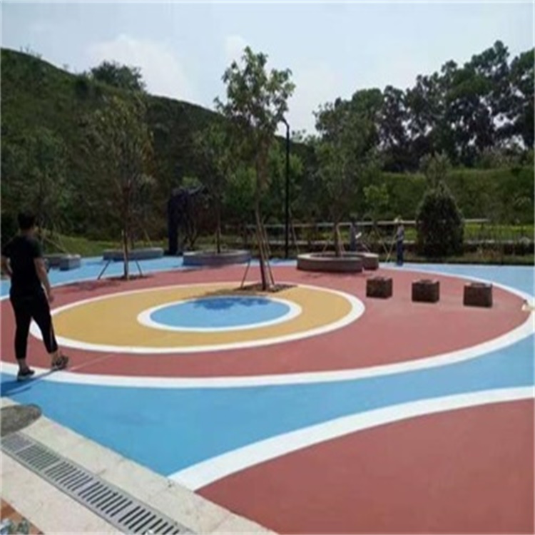 透水混凝土材料 透水地坪材料 彩色混凝土透水 河北虹彩建材