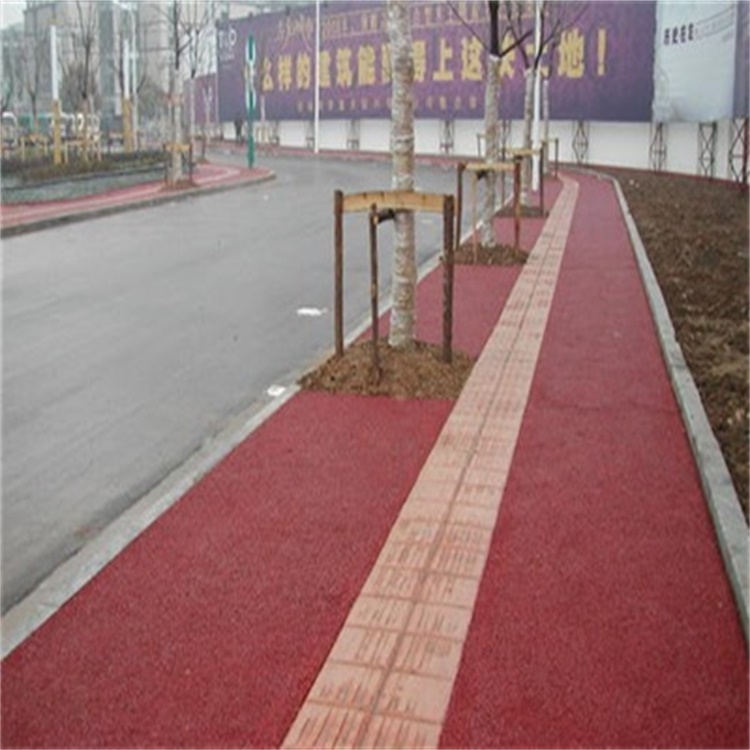 透水混凝土价格 透水地坪材料 透水路面厂家 河北虹彩建材