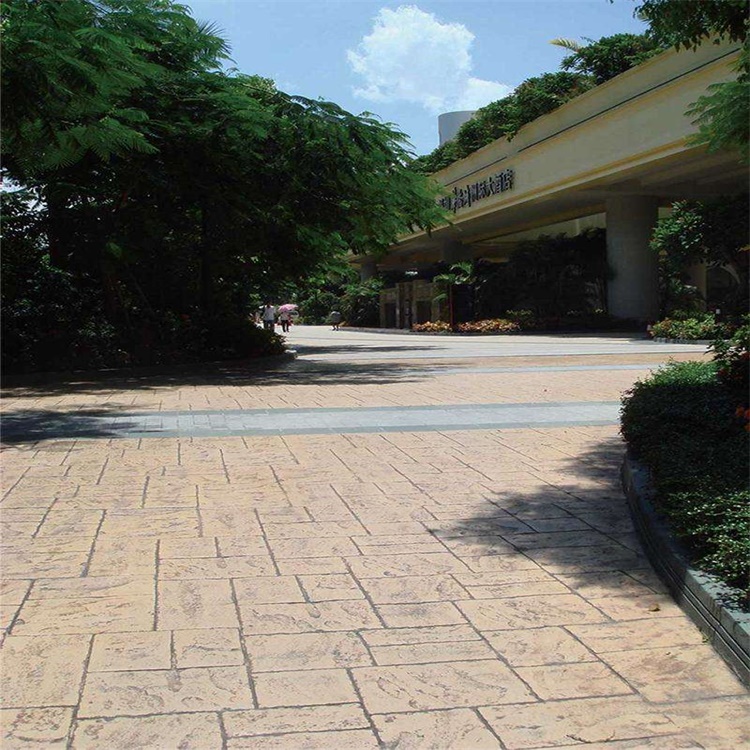 压花地坪厂家 压模路面材料 压模地坪模具 河北虹彩建材