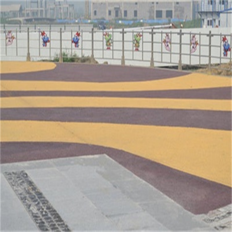 透水地坪价格 透水地坪路面价钱 透水混凝土材料 河北虹彩建材