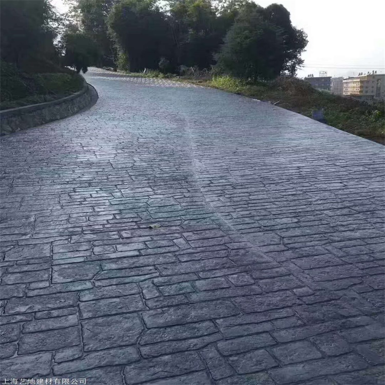压花地面厂家 压花地坪材料 压花混凝土 河北虹彩建材
