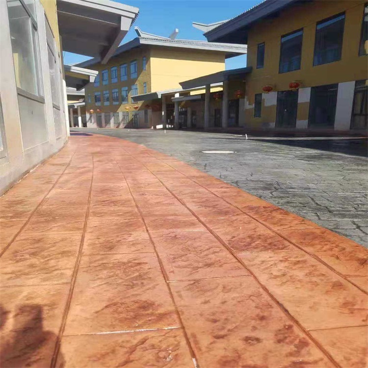 艺术地坪模具 压花地坪模具 压模地坪模具 河北虹彩建材