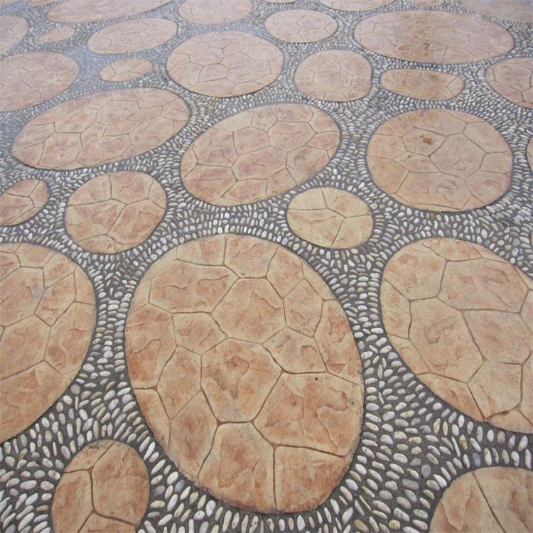 压花地坪厂家直销 彩色压花地坪路面 压花地坪技术施工