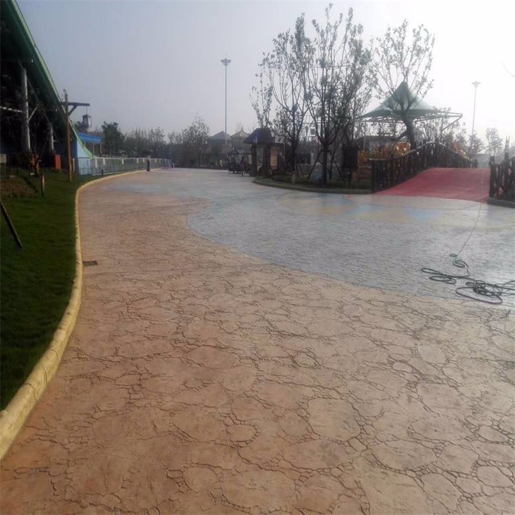 压模地坪模具 混凝土路面模具 彩色水泥地面 河北虹彩建材