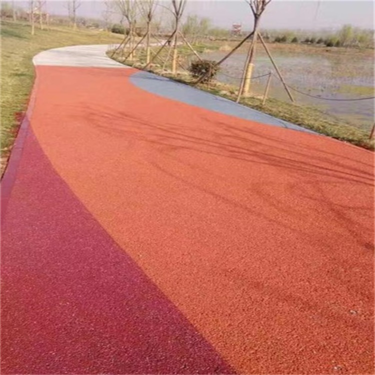 透水路面价格 透水混凝土施工 透水地坪材料 河北虹彩建材