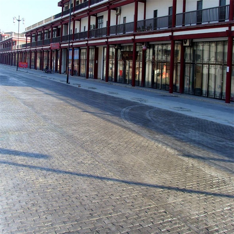压印地坪厂家 压花地坪价钱  压模地坪报价 河北虹彩建材