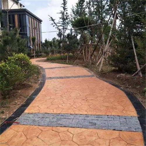 艺术地坪压花 压模路面厂家 印花地面价格 普林德建材