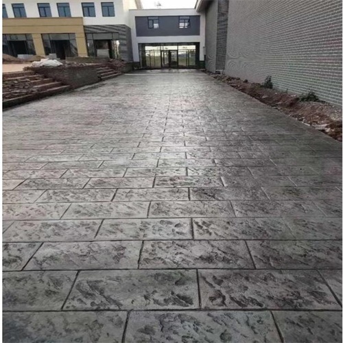 彩色压印地面模具 压模混凝土厂家 压花混凝土材料 普林德建材
