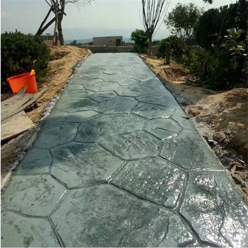 彩色路面压花 艺术地坪压模 压模路面模具 普林德建材