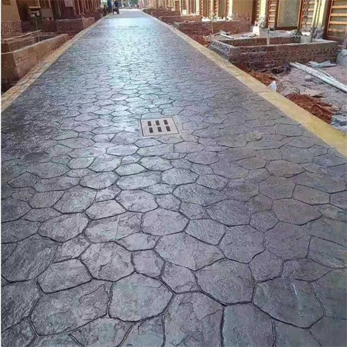 压花地坪材料 压模地坪路面 压印地坪地面 普林德建材