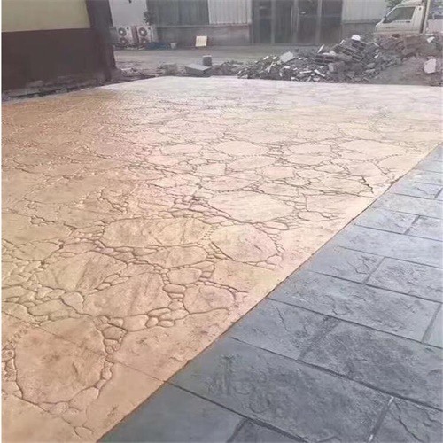 压花地坪厂家 压花地面价钱 压模地坪压花 普林德建材