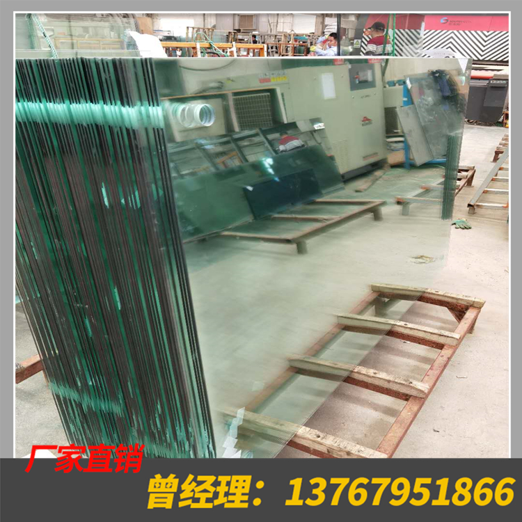 钢化玻璃加工 三层夹胶玻璃 双层中空玻璃价格
