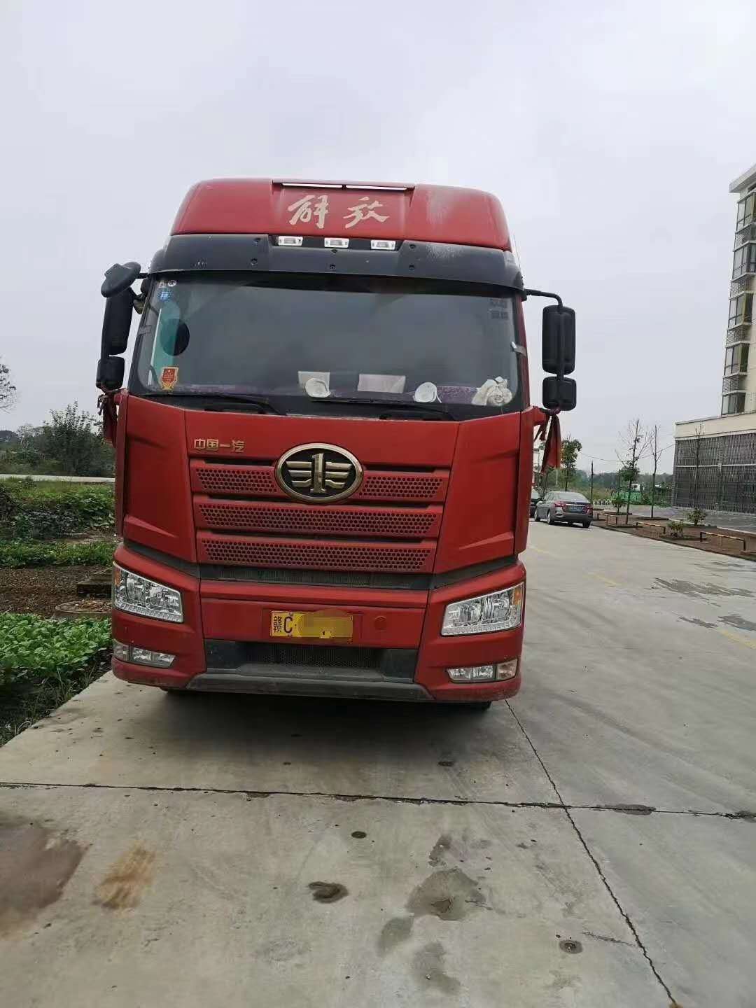 J6P版460马力 10个月解放半挂水泥罐车优惠转让 司机自己开 接手直接拉货赚钱