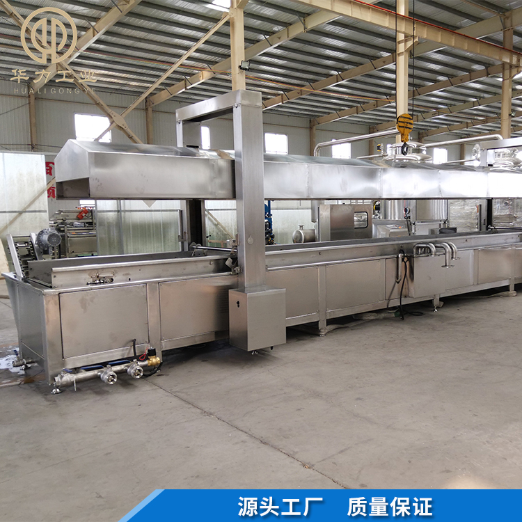 豆泡油炸流水线 青豆油炸流水线 小麻花连续式油炸机