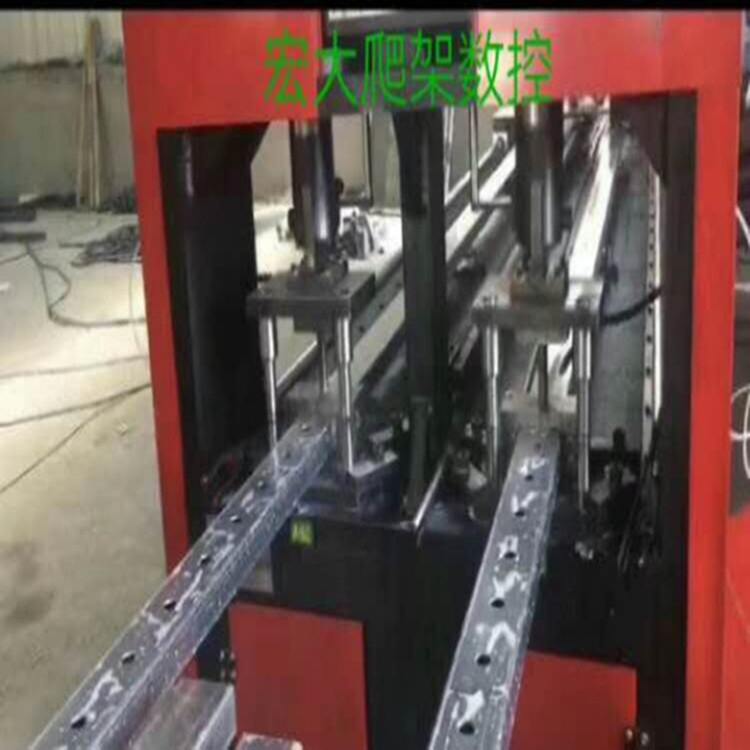 河南开封立杆自动冲孔载断机 槽钢全自动冲床厂家+欢迎来电宏大机械