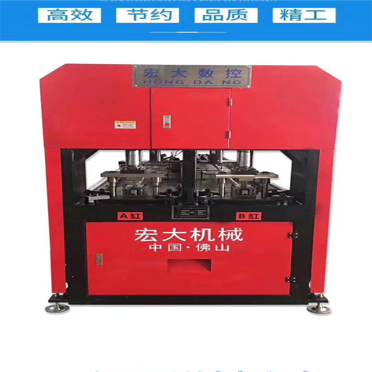 湖北武汉爬架数控冲孔载断机 方柱卡箍数控开孔机厂家知名品牌宏大机械