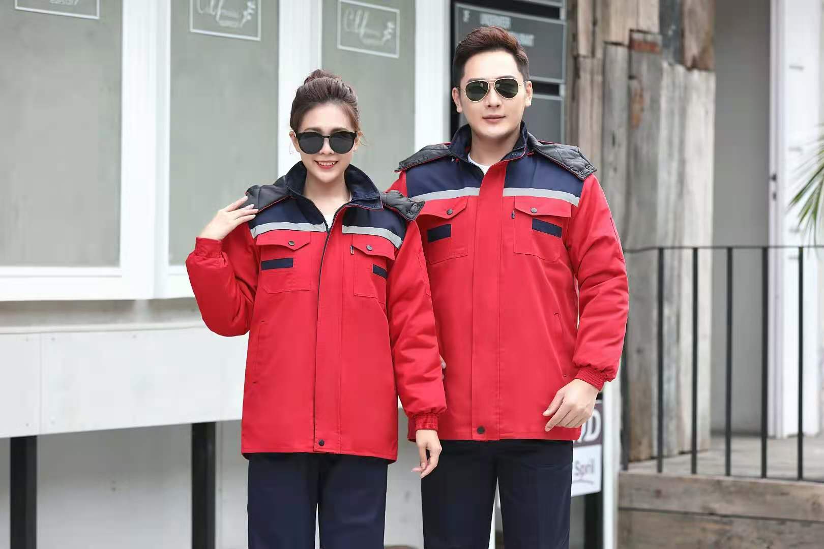 济南冬季加厚工作服棉衣，劳保服棉袄，防寒服工装