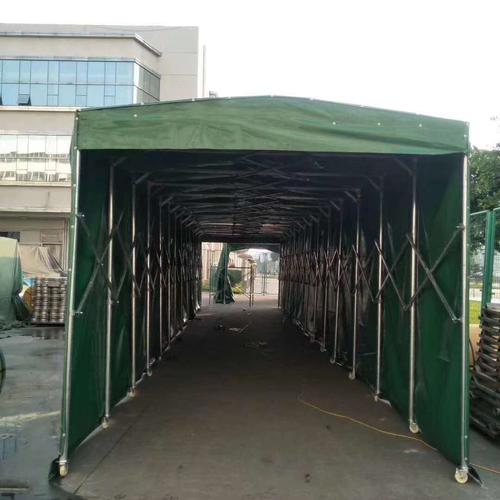 户外推拉雨棚定制  仓库仓储伸缩定做   物流存储智能设计   雨篷篷布生产