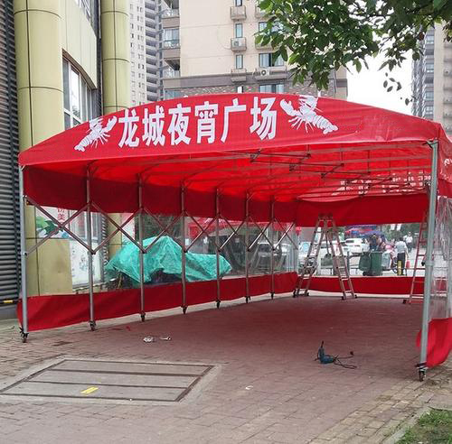 太仓推拉雨篷定做    张家港推拉雨蓬定制   苏州推拉雨棚批发  羿唐雨篷生产厂家