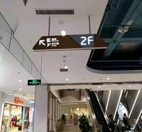 购物中心，超市，商场，学校，医院，机关单位 部队 社区仿木纹亚克力 吊牌 灯箱