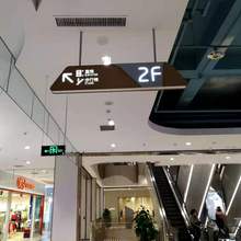 购物中心，超市，商场，学校，医院，机关单位 部队 社区仿木纹亚克力 吊牌 灯箱