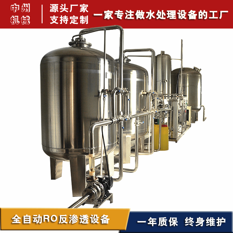 反渗透纯净水设备【中州恒信】净化水过滤设备10吨12吨纯水处理设备青州水处理设备生产厂家价格