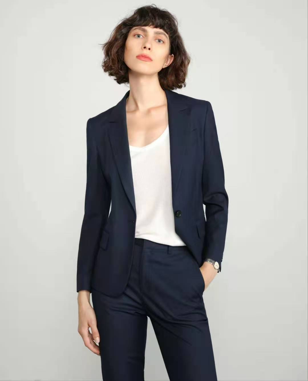 山东济南商务定制套装西服 男女 修身时尚职业高档西装工作服