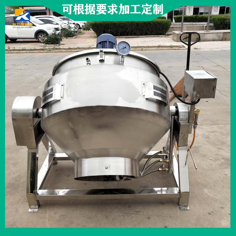 可倾式莲蓉不锈钢炒锅 枣泥馅料红豆沙馅料炒锅 多功能可倾式夹层锅