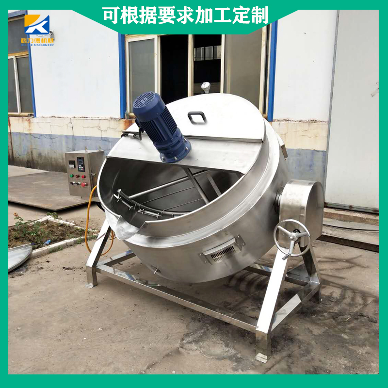 奶枣自动搅拌锅 全自动裹糖锅 科力德做奶枣设备 糖稀熬制锅