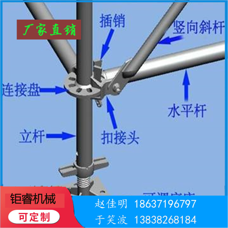 郑州热镀锌盘扣式脚手架出租 钜睿盘扣式脚手架 建筑工程用盘扣式脚手架 租赁商一手报价