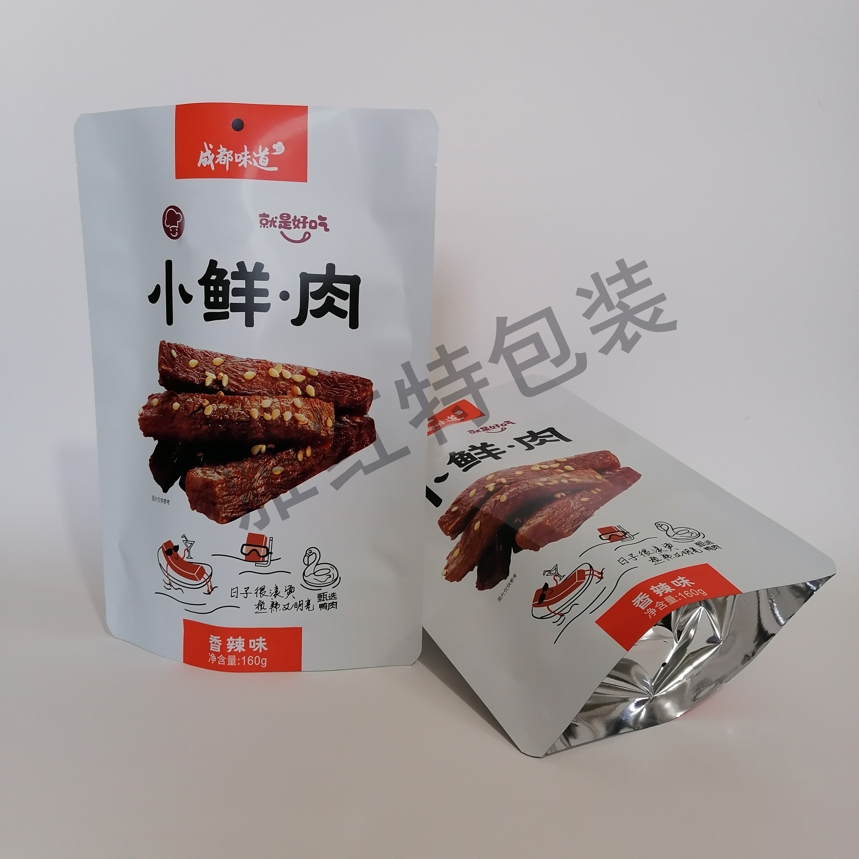 肉脯包装袋 香辣鸭肉包装袋 肉干肉脯食品包装袋生产定制  自立袋拉链袋食品包装袋厂家