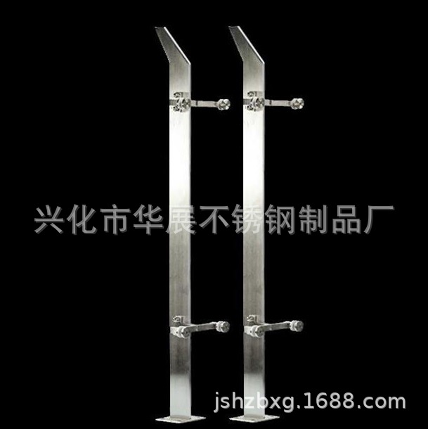 泰州大刀片不锈钢 弧形不锈钢玻璃扶手大刀片 大刀片不锈钢枎栏