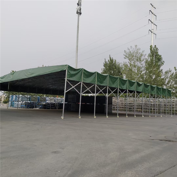 移动推拉伸缩帐篷 活动仓库帐篷 大排档夜市帐篷