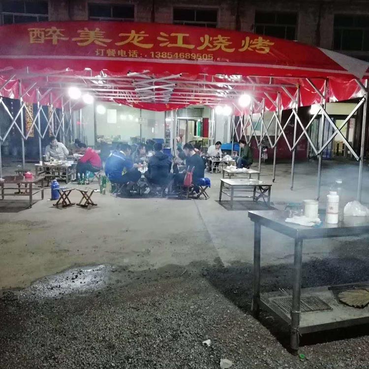 定制折叠帐篷 伸缩遮阳篷活动 推拉雨棚 收缩推拉篷户外帐篷定制