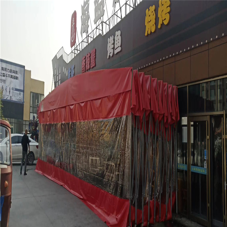 大排档活动伸缩雨棚布 户外遮阳棚雨篷 水果摊推拉帐篷