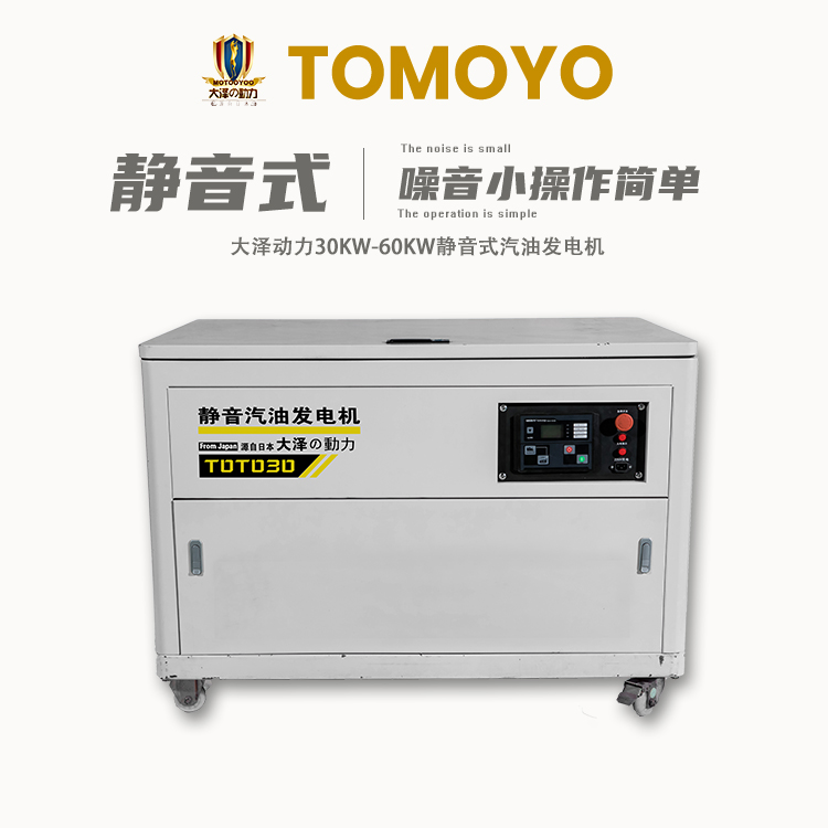 电启动30千瓦汽油发电机 大泽动力 夏季SF级别机油