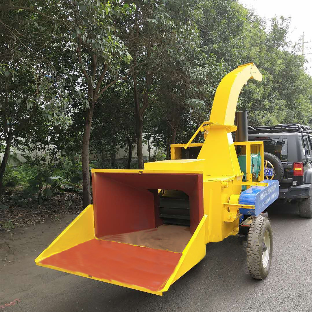 耐磨木材粉碎机 多种规格树皮树枝园林果园移动式树枝粉碎机