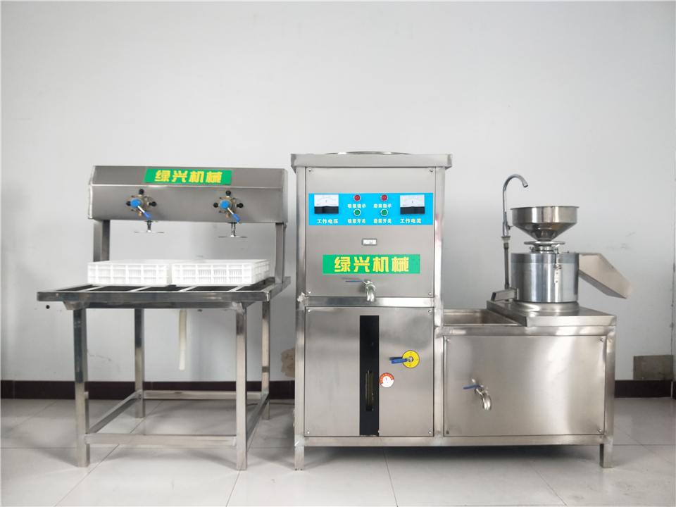 青州绿兴机械 小型豆腐机厂家  lx-200豆腐机大量出售