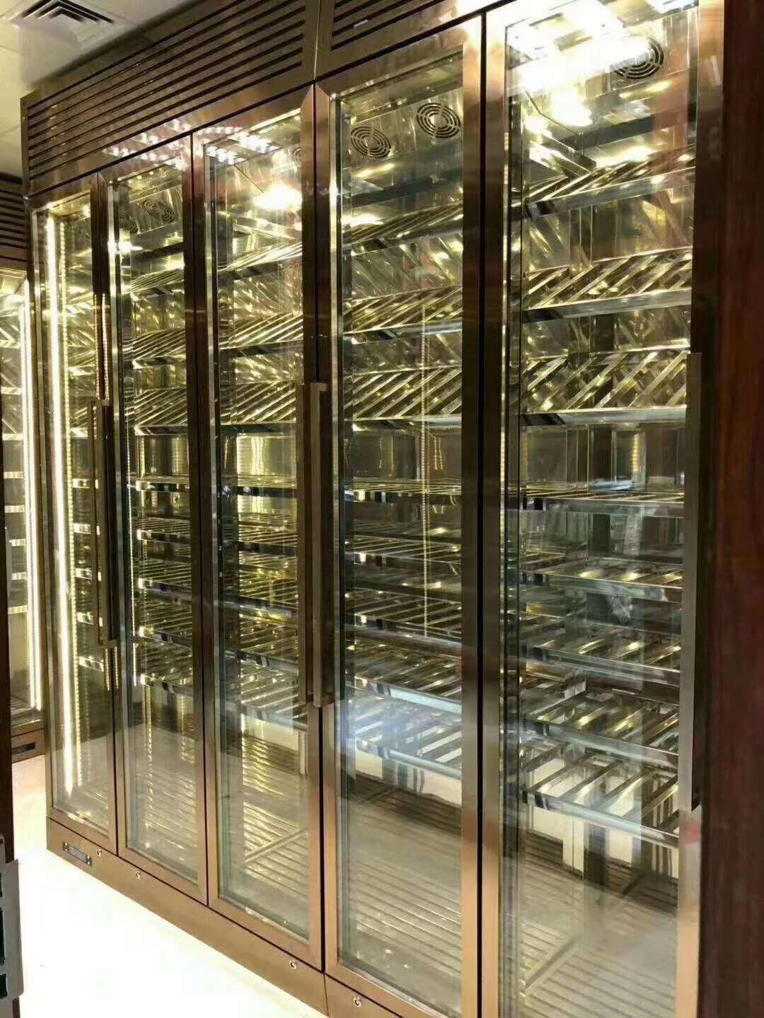 佛山厂家定制红酒架 恒温酒柜 标艺不锈钢厂家供应