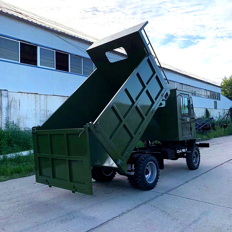 现货供应四不像运输车 四驱后翻自卸运输车 矿山工地运输车