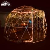 高档PVC阻燃圆形篷房 4米直径球形帐篷 透明户外甜品店餐厅帐篷