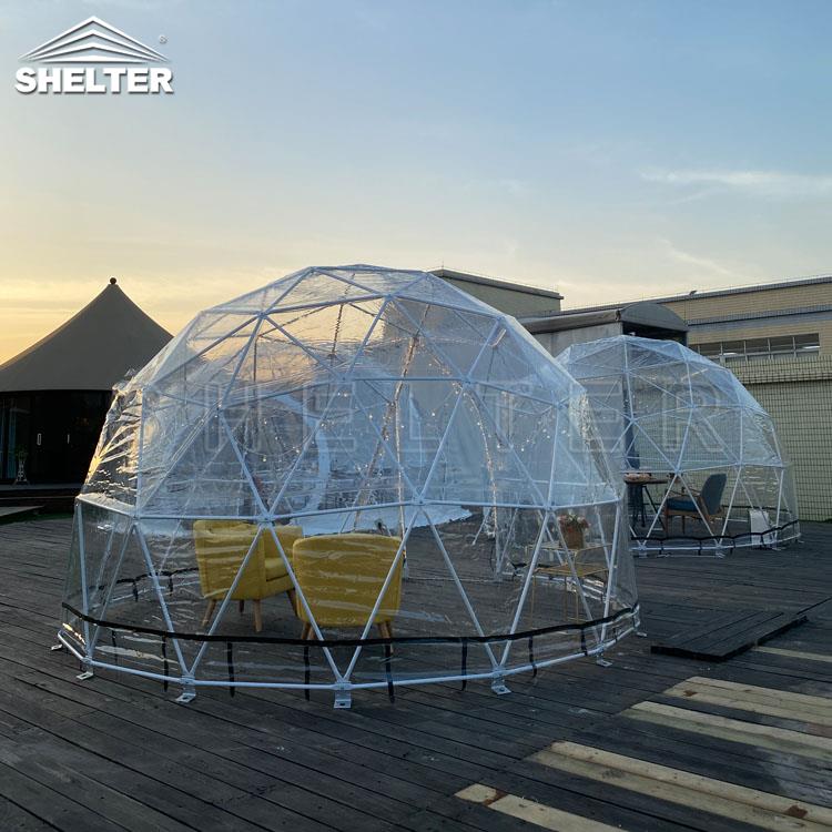 快速拆装农家乐户外透明星空球形餐厅 欧式泡泡屋钢构帐篷 星空房