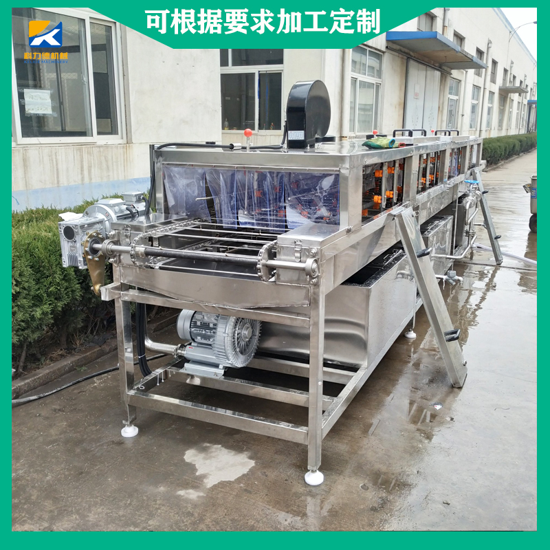 塑料周转筐自动清洗机 高压喷淋连续式清洗风干线 多功能洗筐机生产厂家