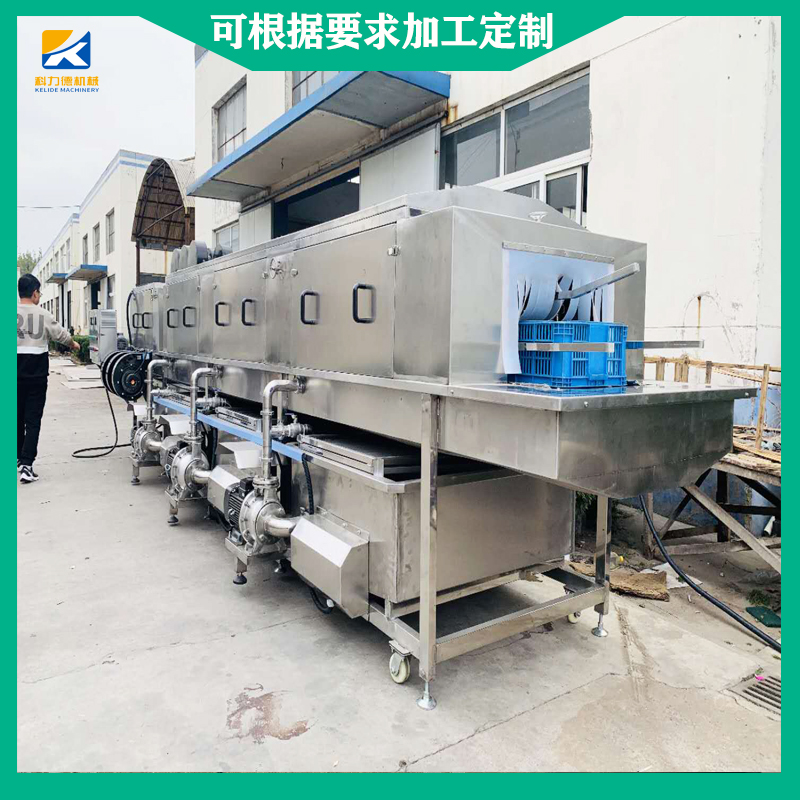 周转筐去油去污机 塑料筐清洗风干机 多功能周转筐高温高压洗框机