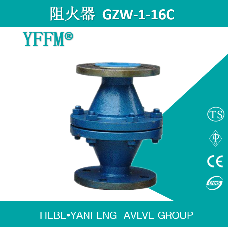 天然气管道阻火器GZW-1-16C-DN100
