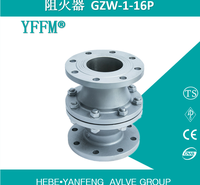 厂家直销耐腐蚀化工用不锈钢CF8管道阻火器GZW-1-16P-DN100 可按照图中定制