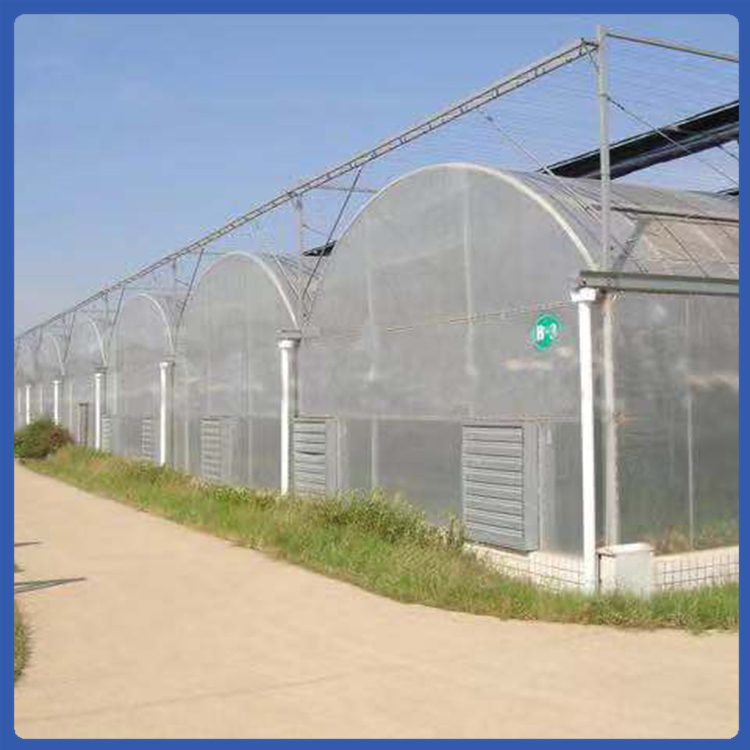 高远承建连栋薄膜温室 双层充气膜 温室保温性能好